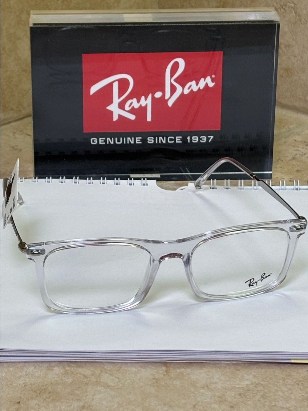 New Ray-Ban RX7260 2091 Clear Transparent Eyeglasses